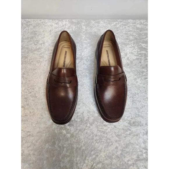 NWT Johnston & Murphy Mens Ainsworth PN Mohagany Shoes-Size 9W - Picture 3 of 11